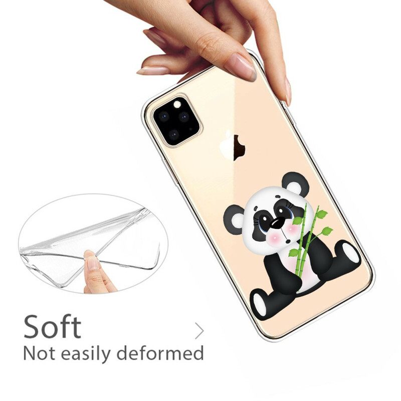 Kuori iPhone 11 Pro Max Transparent Sad Panda