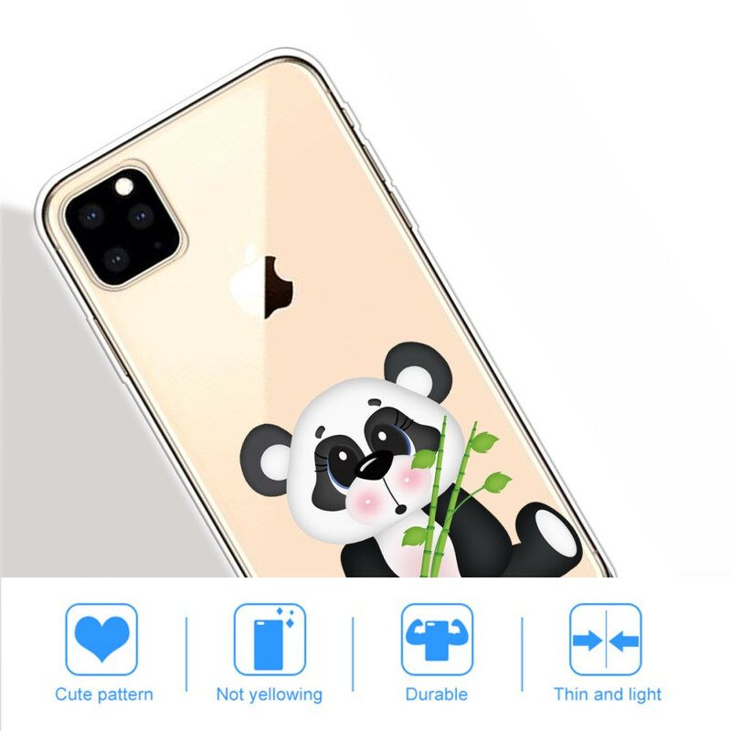 Kuori iPhone 11 Pro Max Transparent Sad Panda