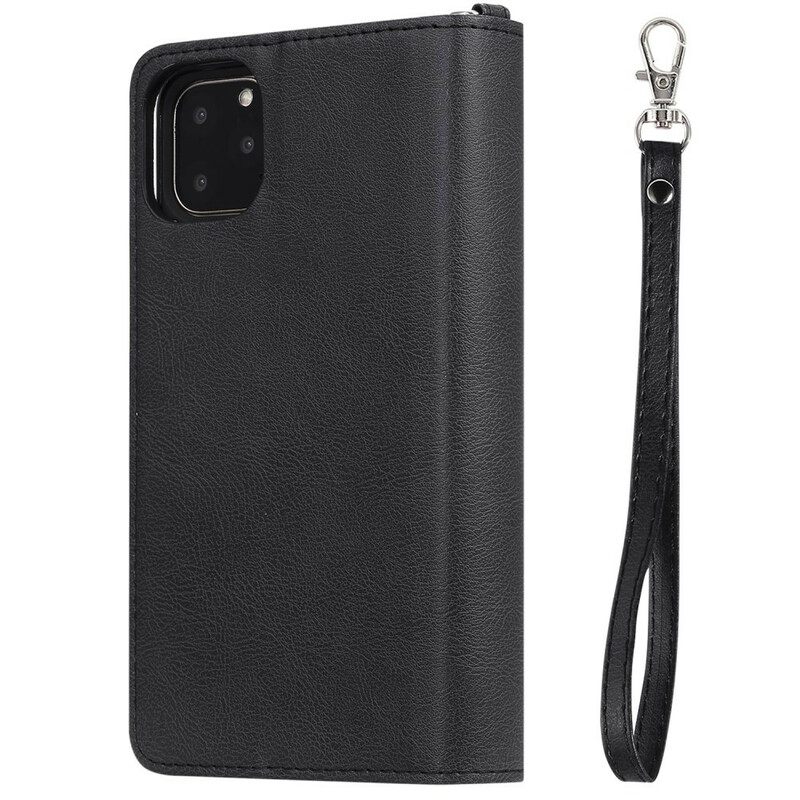 Kuori Kotelot iPhone 11 Pro Max Lompakkokotelo Irrotettava Lompakko