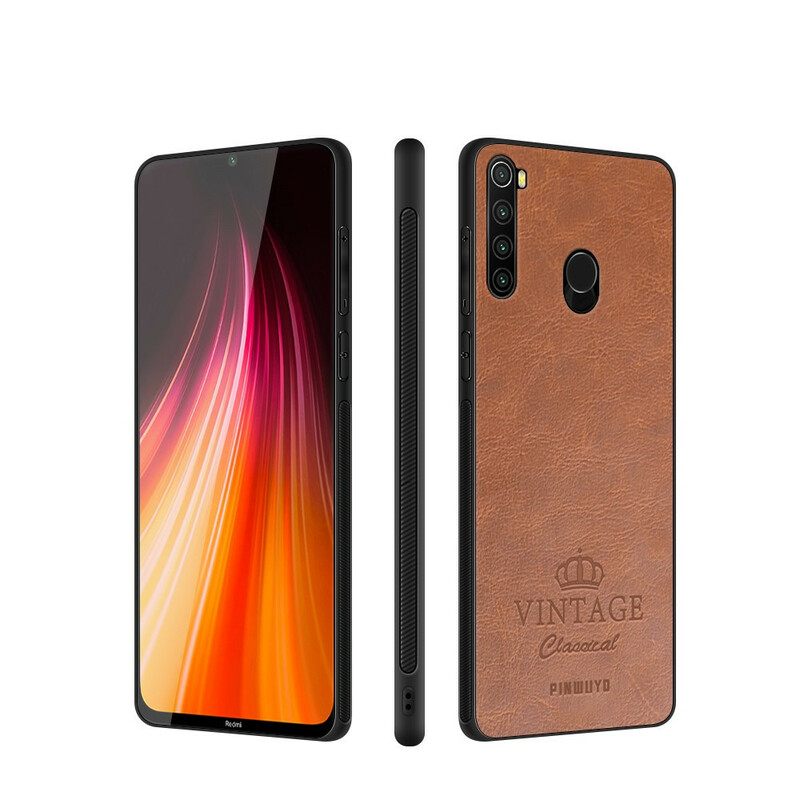 Case Xiaomi Redmi Note 8 Vintage Leather Effect Pinwuyo