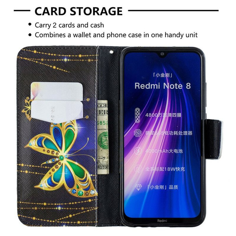 Kotelot Xiaomi Redmi Note 8 Magic Butterfly