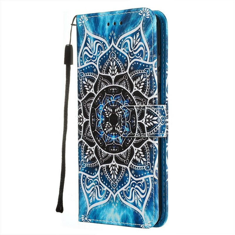 Kotelot Xiaomi Redmi Note 8 Suojaketju Kuori Black Strappy Mandala