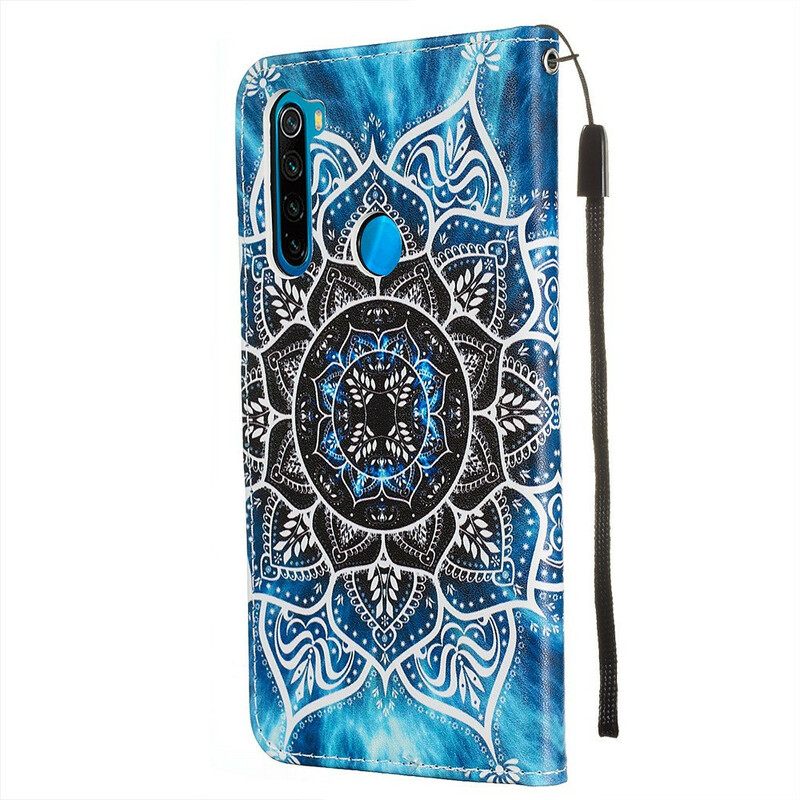 Kotelot Xiaomi Redmi Note 8 Suojaketju Kuori Black Strappy Mandala