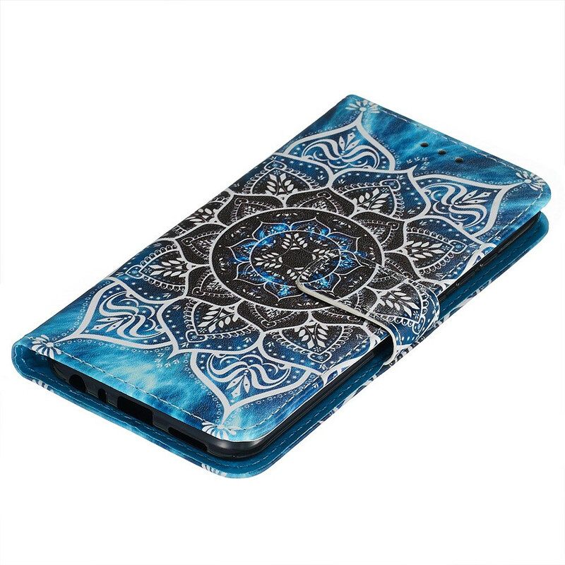 Kotelot Xiaomi Redmi Note 8 Suojaketju Kuori Black Strappy Mandala
