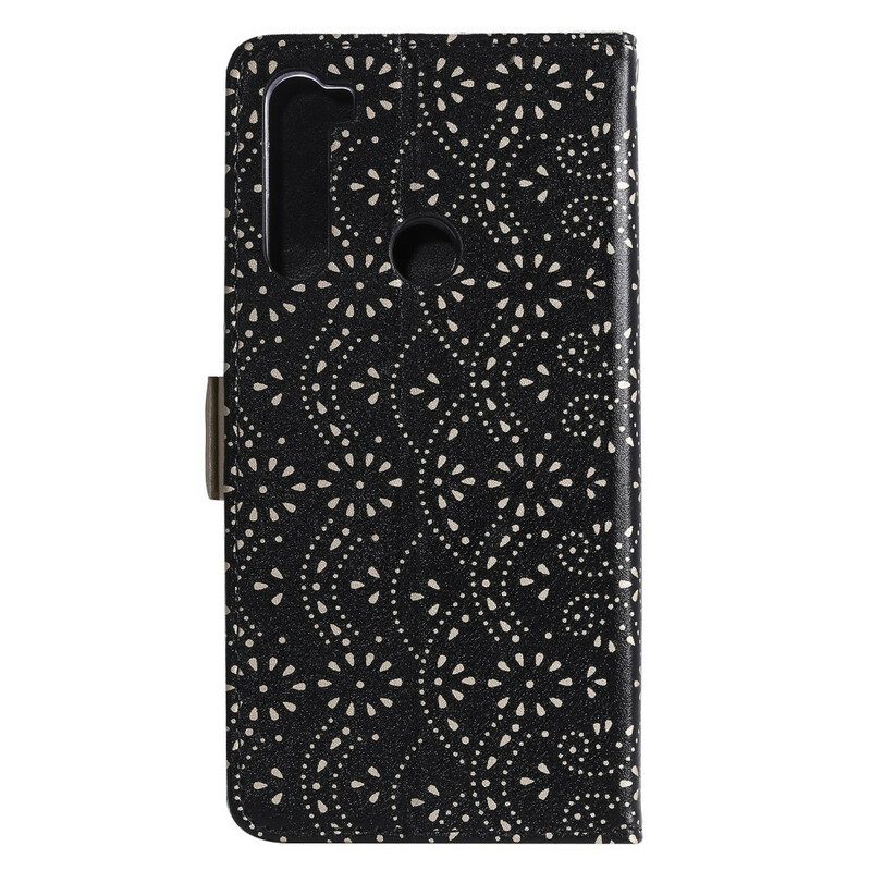Kotelot Xiaomi Redmi Note 8 Suojaketju Kuori Lace Strap Kolikkokukkaro
