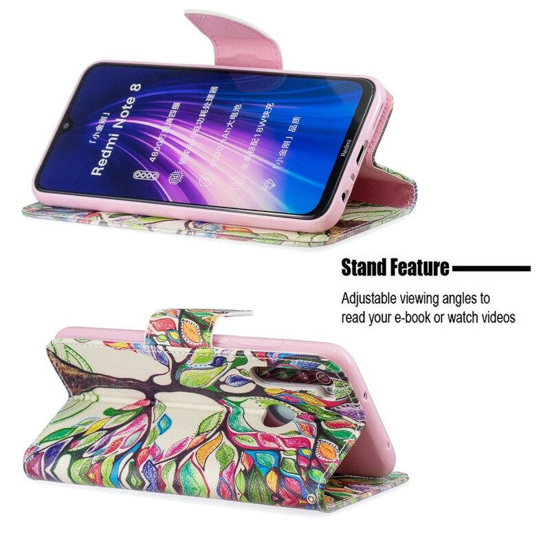 Kotelot Xiaomi Redmi Note 8 Värikäs Puu
