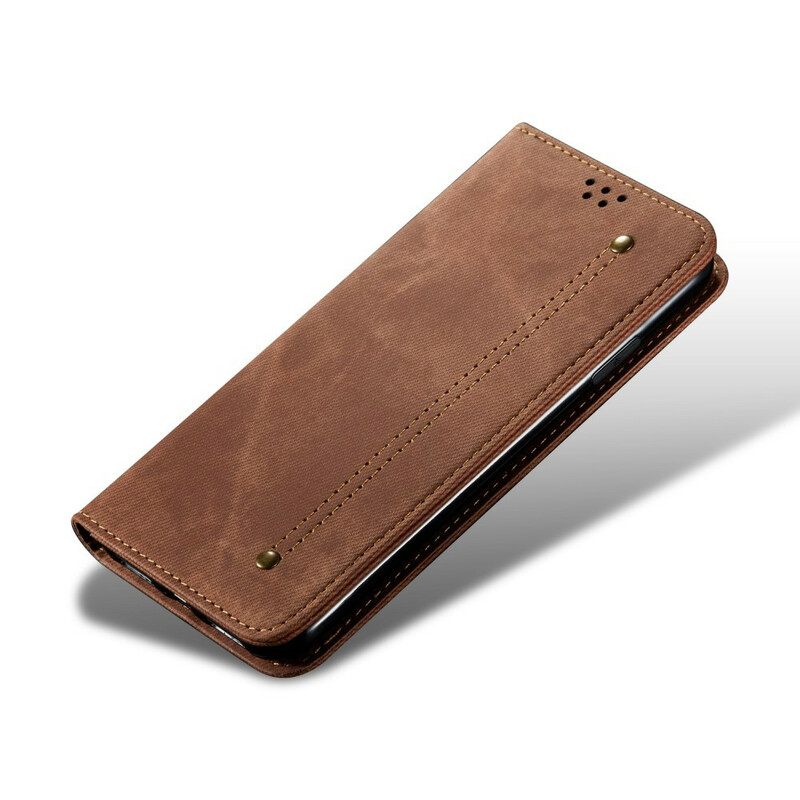 Puhelinkuoret Xiaomi Redmi Note 8 Kotelot Flip Denim Kangas