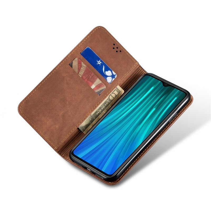 Puhelinkuoret Xiaomi Redmi Note 8 Kotelot Flip Denim Kangas