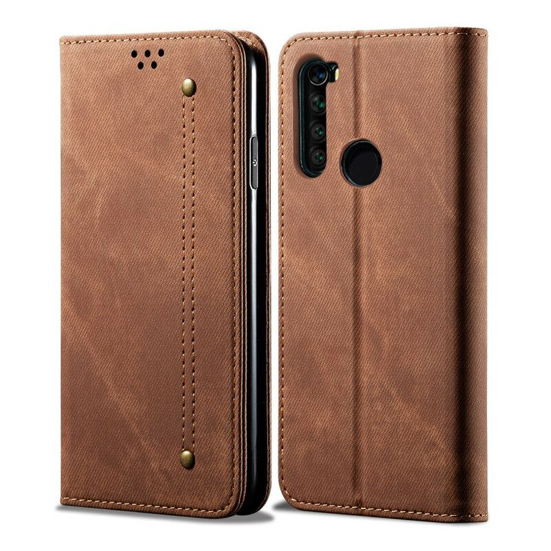 Puhelinkuoret Xiaomi Redmi Note 8 Kotelot Flip Denim Kangas