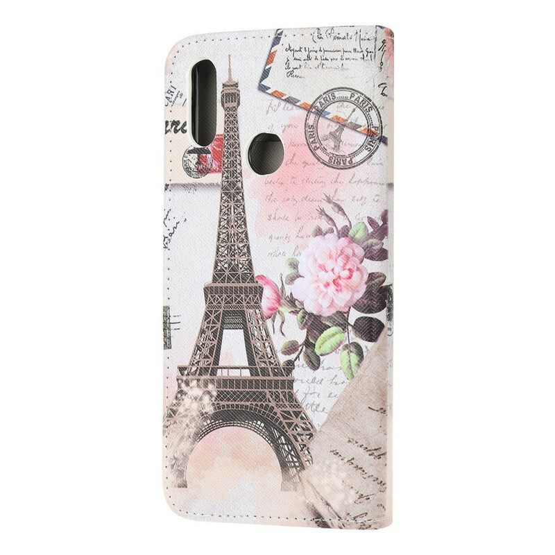 Kotelot Samsung Galaxy A10s Retro Eiffel-torni