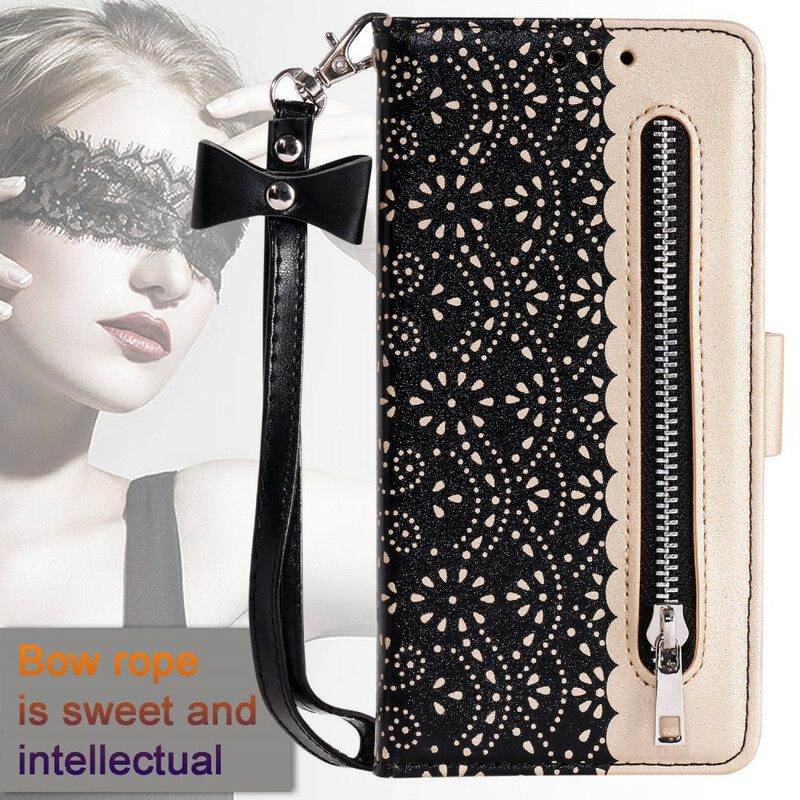 Kotelot Samsung Galaxy A10s Suojaketju Kuori Lace Strap Kolikkokukkaro