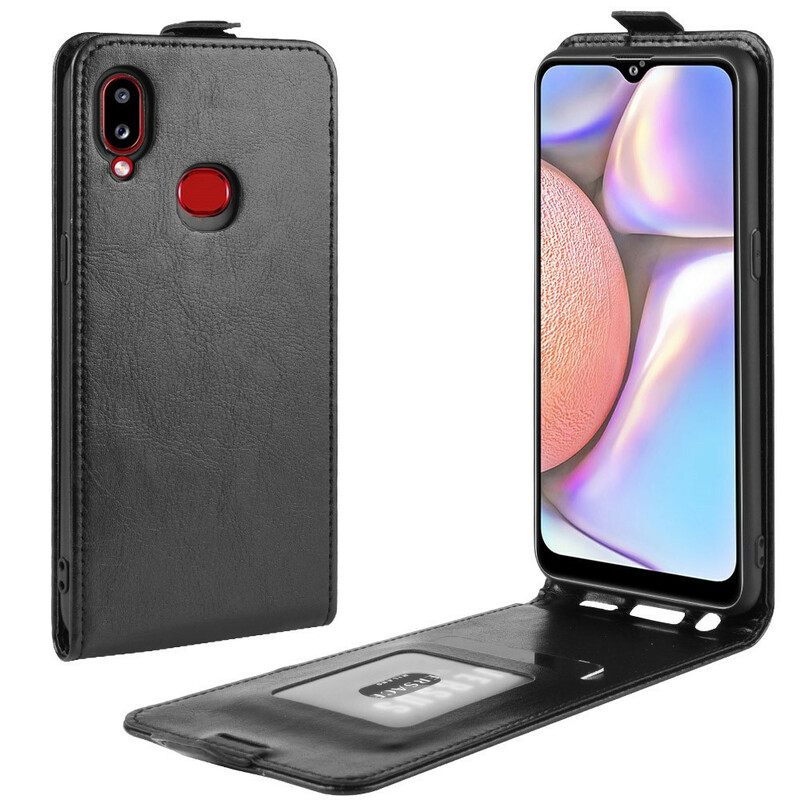 Kotelot Samsung Galaxy A10s Taitettava Nahkaefekti