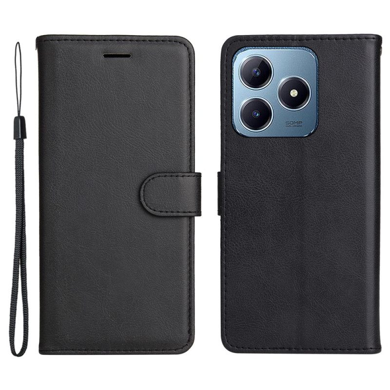 Kotelot Realme C63 Yksivärinen Tekonahka