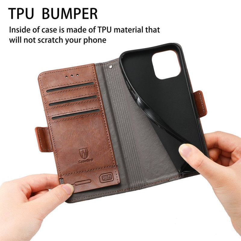 Flip Case Xiaomi Redmi Note 11 / 11S Bicolor Kaksoislukko