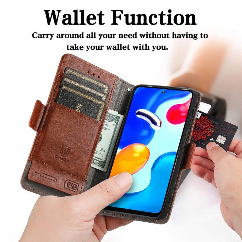 Flip Case Xiaomi Redmi Note 11 / 11S Bicolor Kaksoislukko