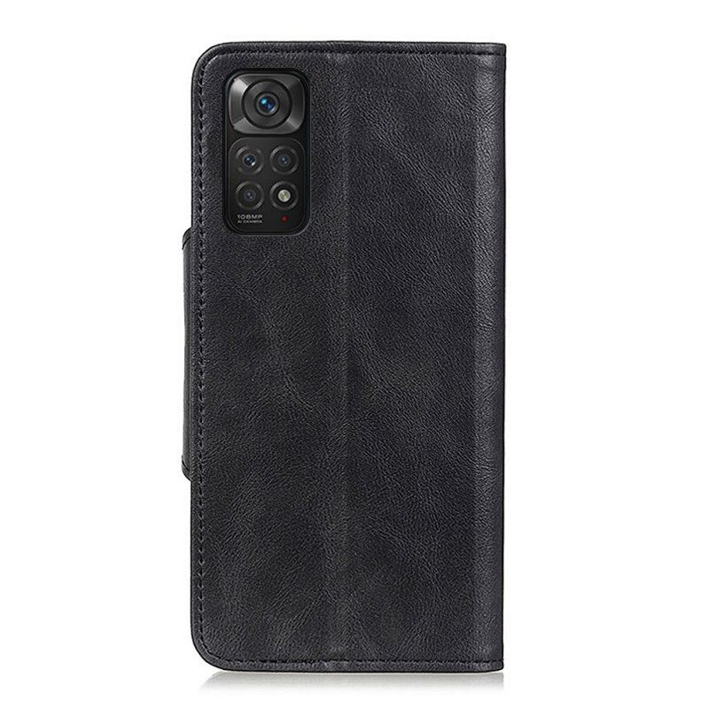 Kotelot Xiaomi Redmi Note 11 / 11S Keinonahkapainike