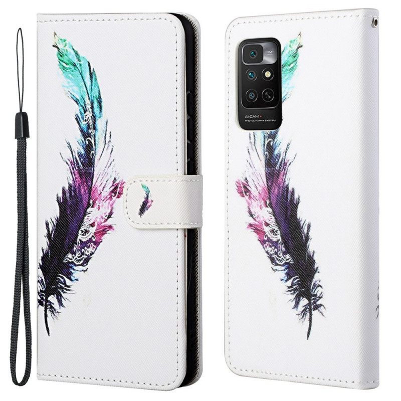 Kotelot Xiaomi Redmi Note 11 / 11S Suojaketju Kuori Feather Kaulanauhalla