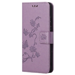 Kotelot Xiaomi Redmi Note 11 / 11S Suojaketju Kuori Strap Flowers