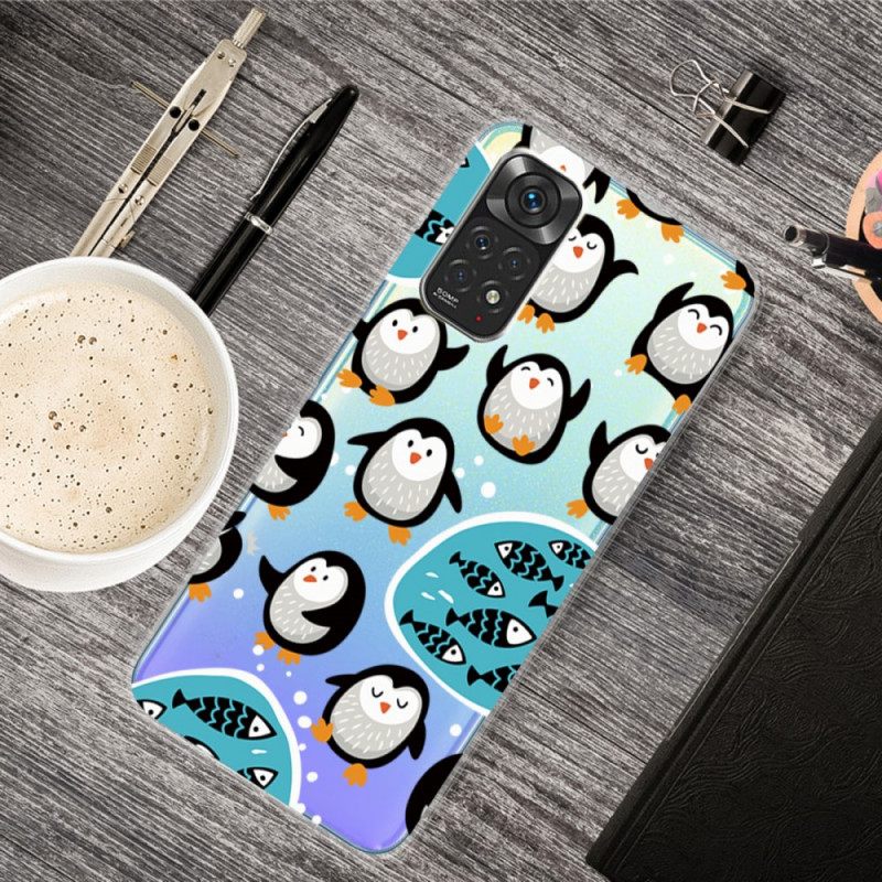Kuori Xiaomi Redmi Note 11 / 11S Penguins And Fishes