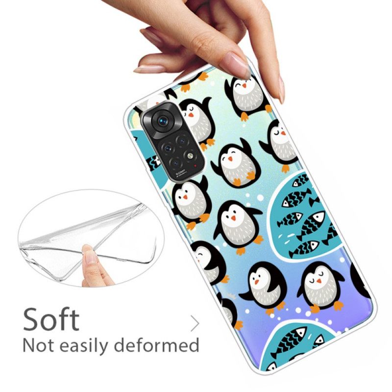 Kuori Xiaomi Redmi Note 11 / 11S Penguins And Fishes