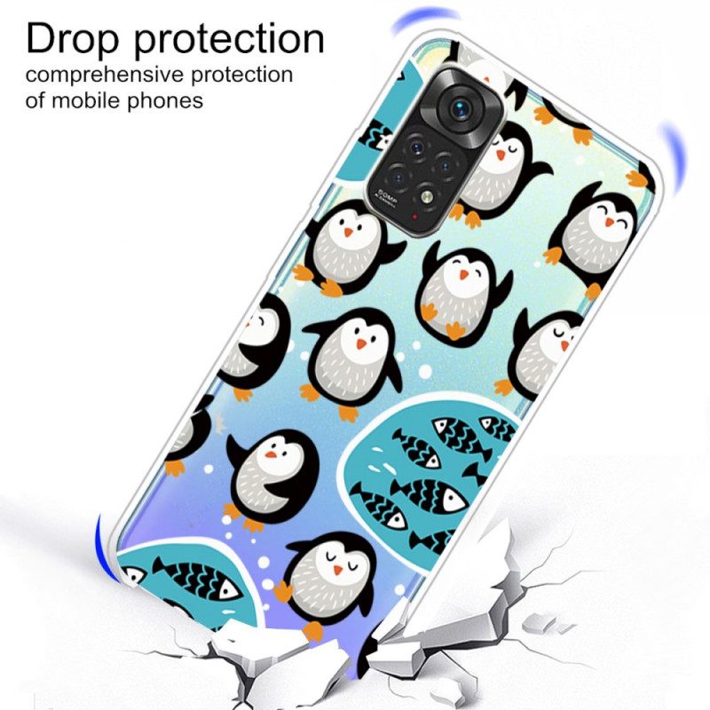 Kuori Xiaomi Redmi Note 11 / 11S Penguins And Fishes