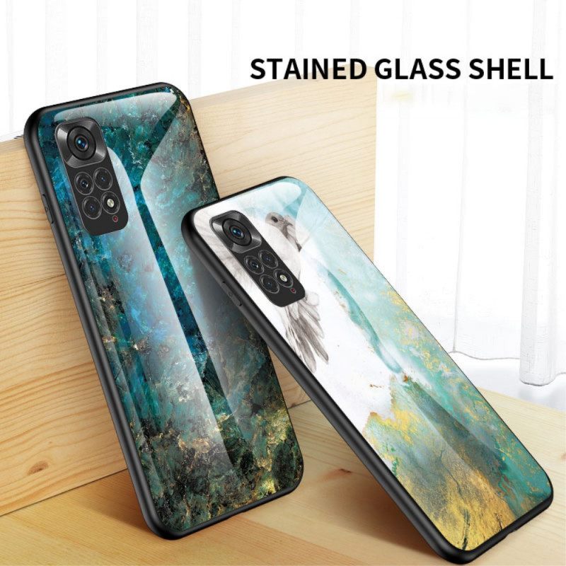 Kuori Xiaomi Redmi Note 11 / 11S Tempered Glass Marble Colors
