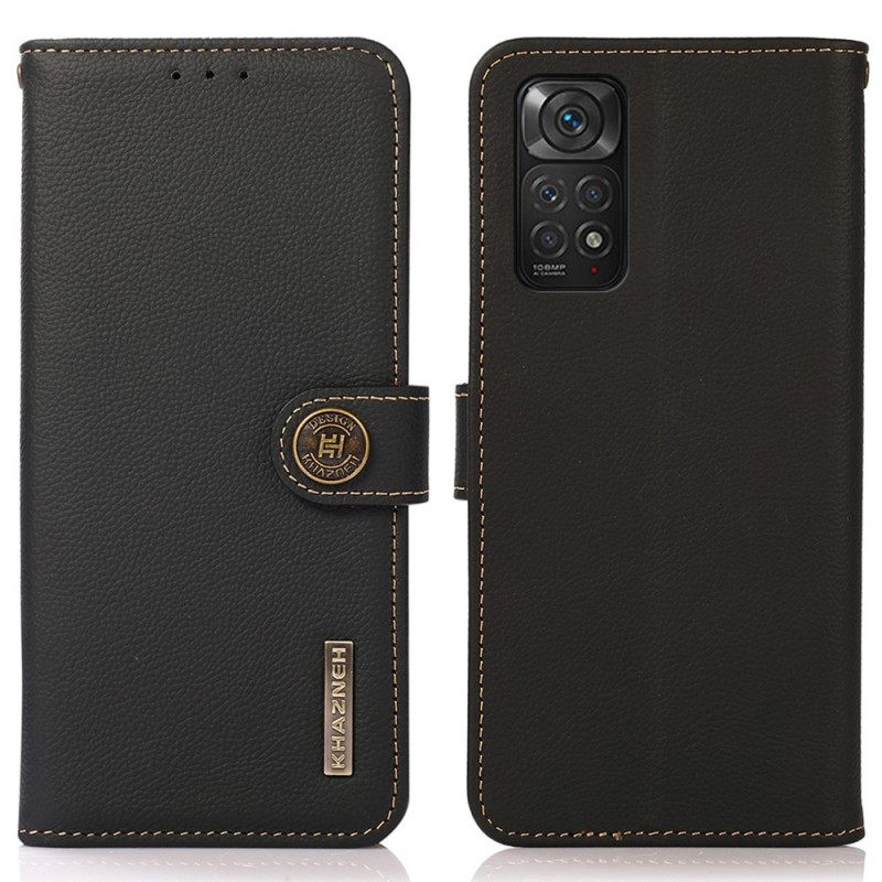 Nahkakotelo Xiaomi Redmi Note 11 / 11S Aito Nahka Khazneh Rfid