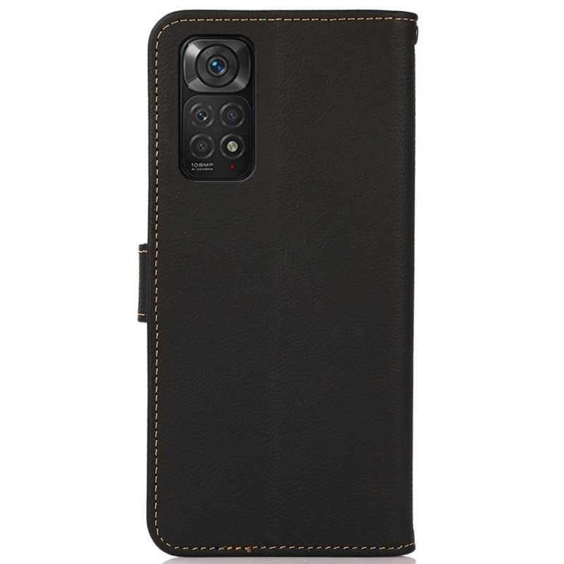 Nahkakotelo Xiaomi Redmi Note 11 / 11S Aito Nahka Khazneh Rfid