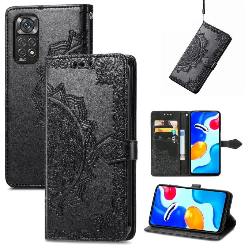 Nahkakotelo Xiaomi Redmi Note 11 / 11S Mandala Keskiaika