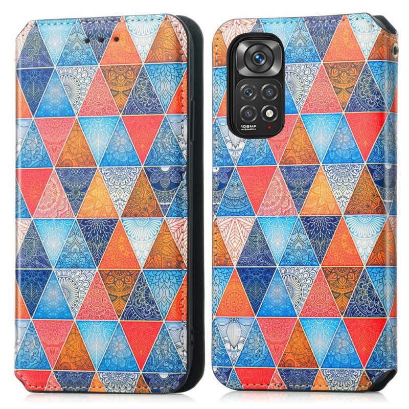 Puhelinkuoret Xiaomi Redmi Note 11 / 11S Kotelot Flip Design Rfid Caseneo