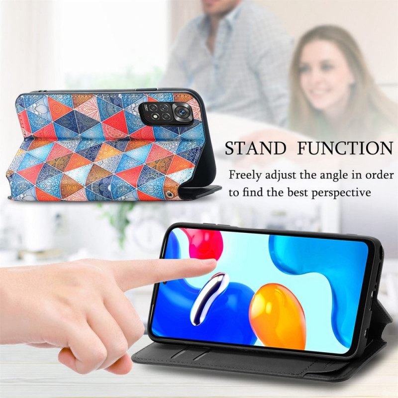 Puhelinkuoret Xiaomi Redmi Note 11 / 11S Kotelot Flip Design Rfid Caseneo