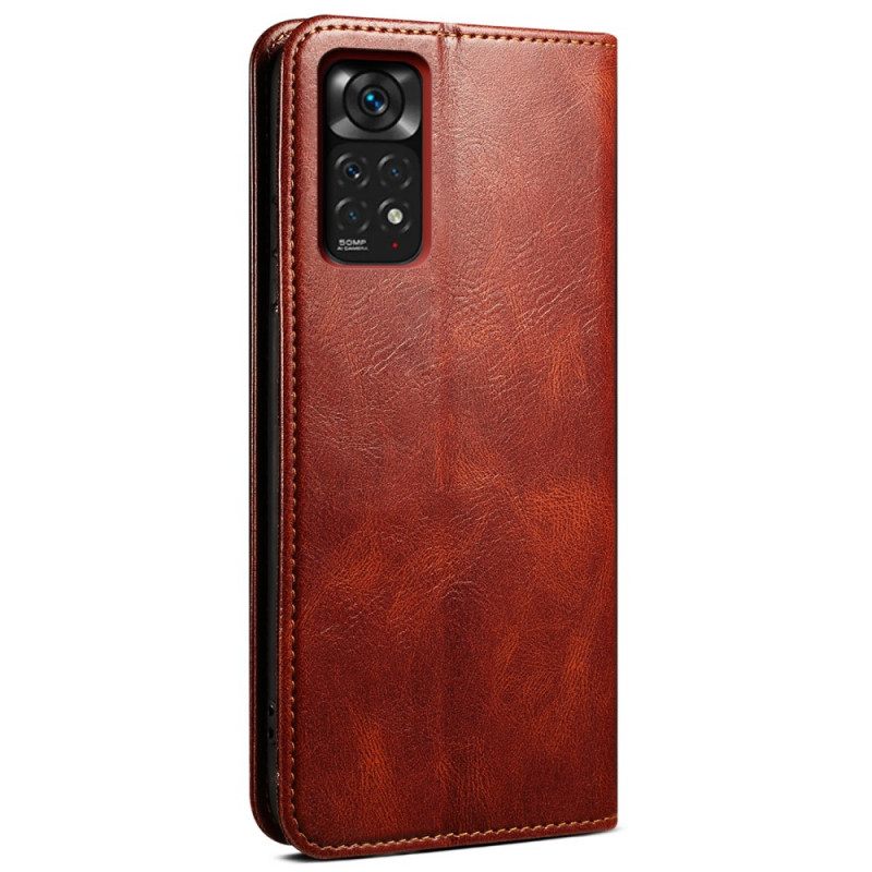Puhelinkuoret Xiaomi Redmi Note 11 / 11S Kotelot Flip Vahattu Keinonahka