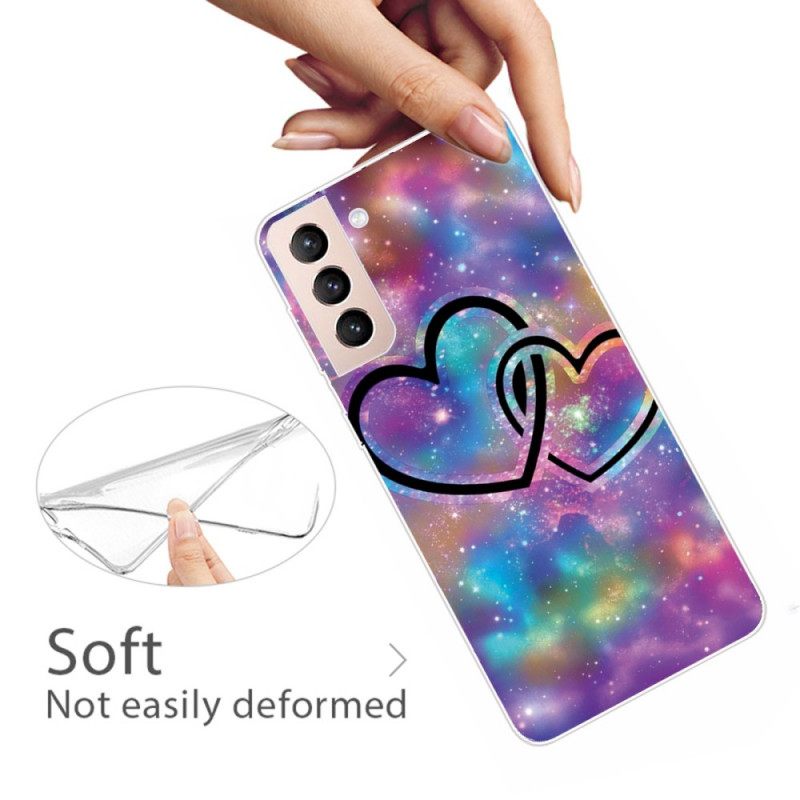 Case Samsung Galaxy S22 Plus 5G Chaised Hearts