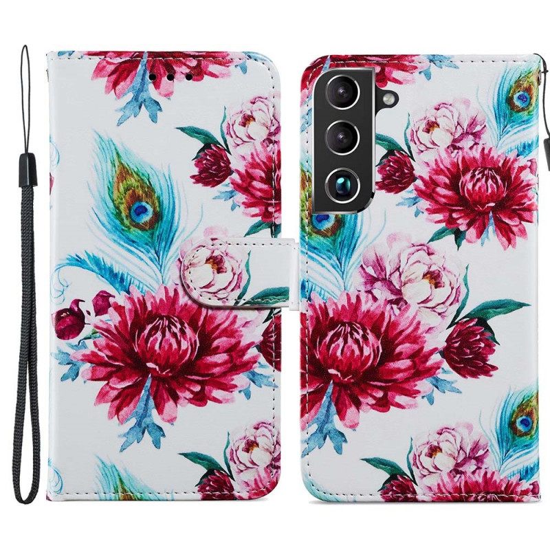 Flip Case Samsung Galaxy S22 Plus 5G Intense Flowers