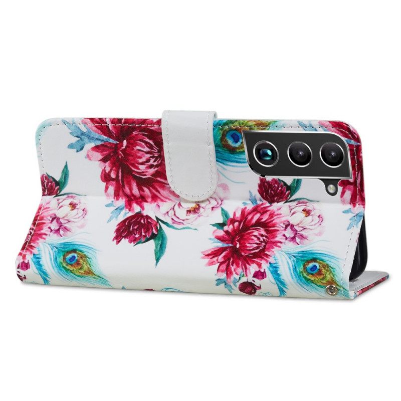 Flip Case Samsung Galaxy S22 Plus 5G Intense Flowers