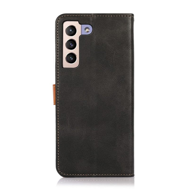 Kotelot Samsung Galaxy S22 Plus 5G Faux Leather Khazneh-hihnalla