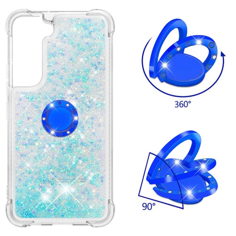 Kuori Samsung Galaxy S22 Plus 5G Glitter Ring Tuki