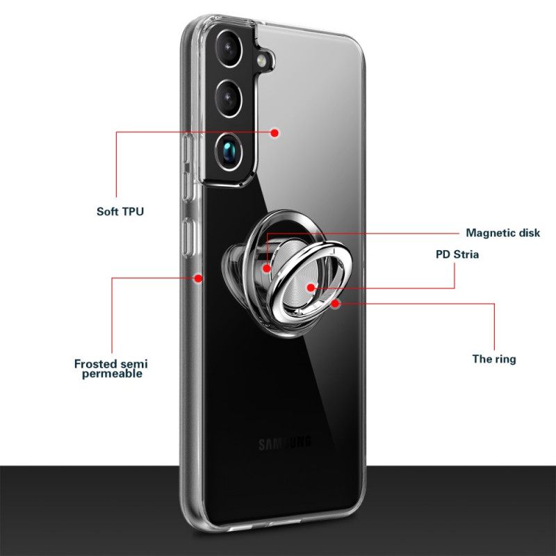 Kuori Samsung Galaxy S22 Plus 5G Läpinäkyvä Rengastuki