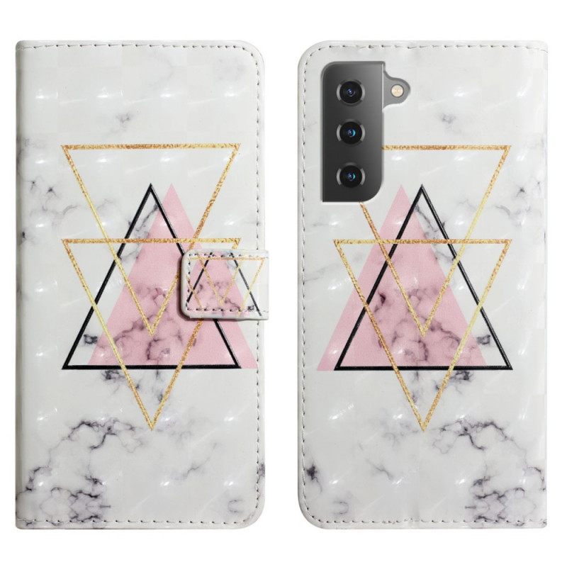 Nahkakotelo Samsung Galaxy S22 Plus 5G Glitter Triangle
