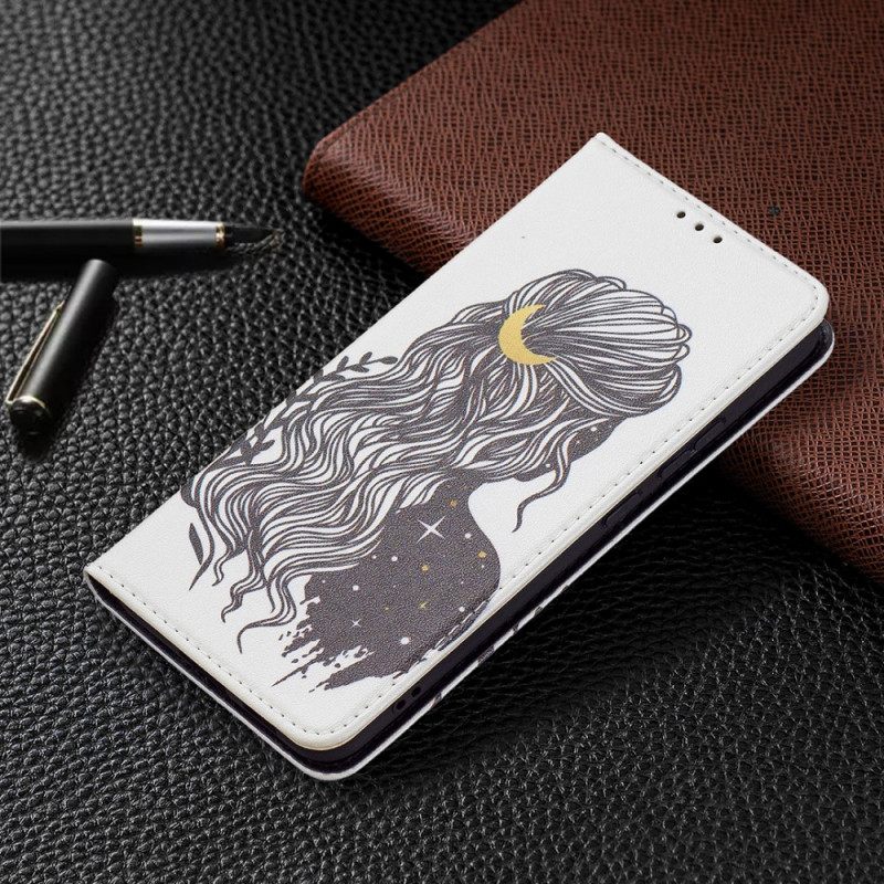 Puhelinkuoret Samsung Galaxy S22 Plus 5G Kotelot Flip Kauniit Hiukset