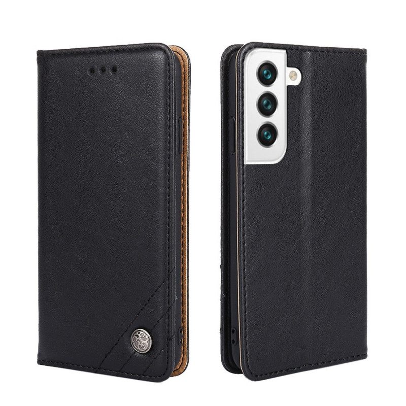 Puhelinkuoret Samsung Galaxy S22 Plus 5G Kotelot Flip Tyylinen Nahkaniitti