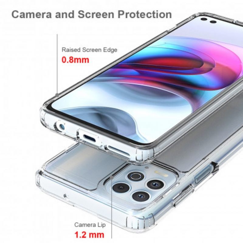 Kuori Moto G100 Läpinäkyvät Vahvistetut Kulmat