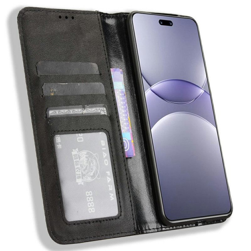 Nahkakotelo Huawei Nova 13 Pro Vintage-reunus Suojakuori