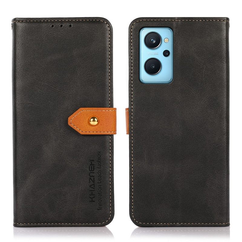 Kotelot Realme 9i Bicolor Golden Clasp Khazneh