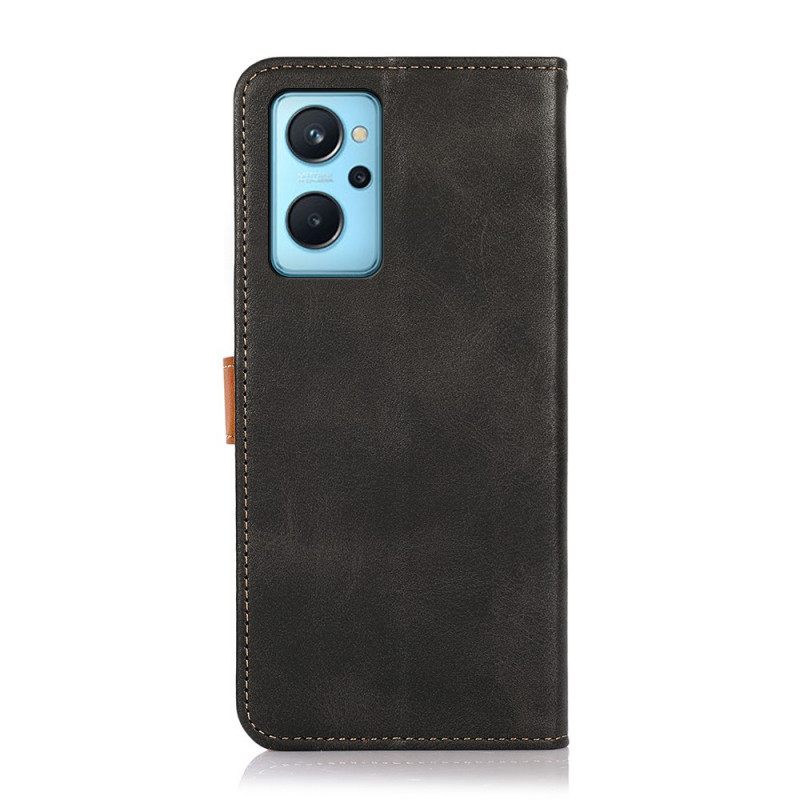 Kotelot Realme 9i Bicolor Golden Clasp Khazneh
