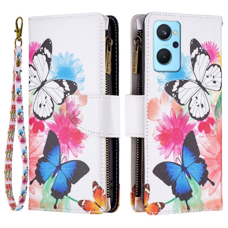 Kotelot Realme 9i Colorful Butterflies Kolikkokukkaro