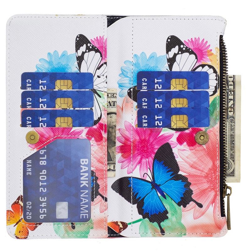 Kotelot Realme 9i Colorful Butterflies Kolikkokukkaro