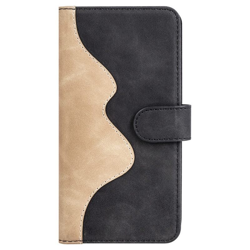 Kotelot Realme 9i Faux Leather Curve Pattern