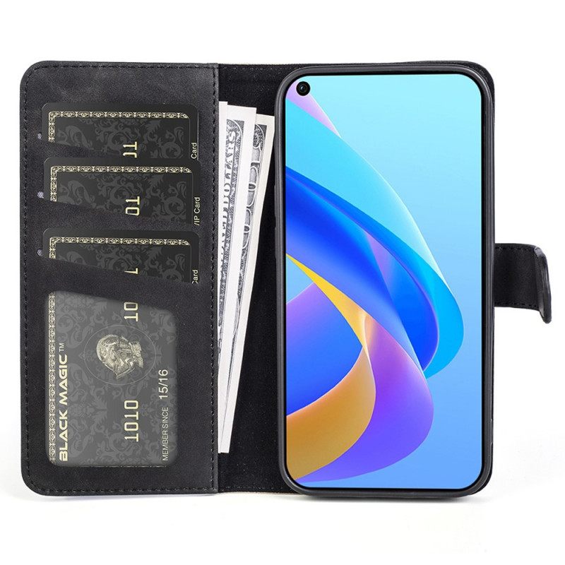 Kotelot Realme 9i Faux Leather Curve Pattern