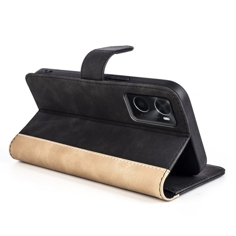 Kotelot Realme 9i Faux Leather Curve Pattern